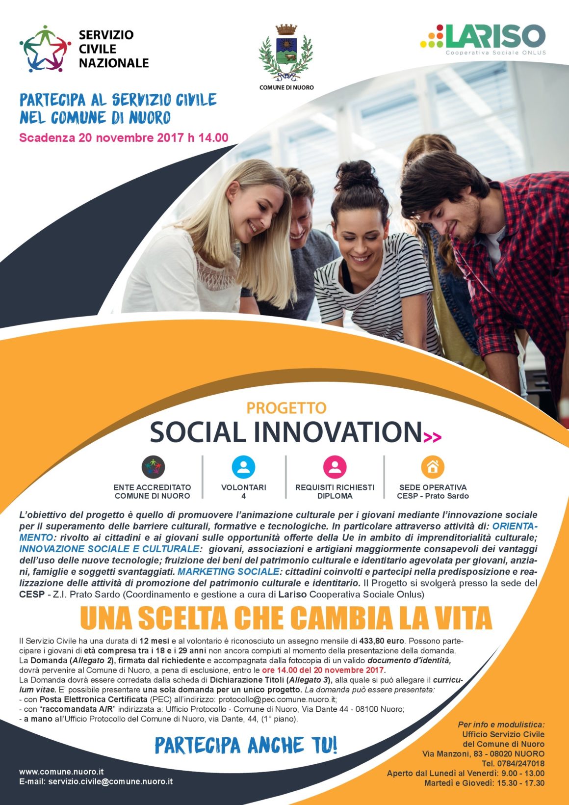 locandina servizio civile 2017